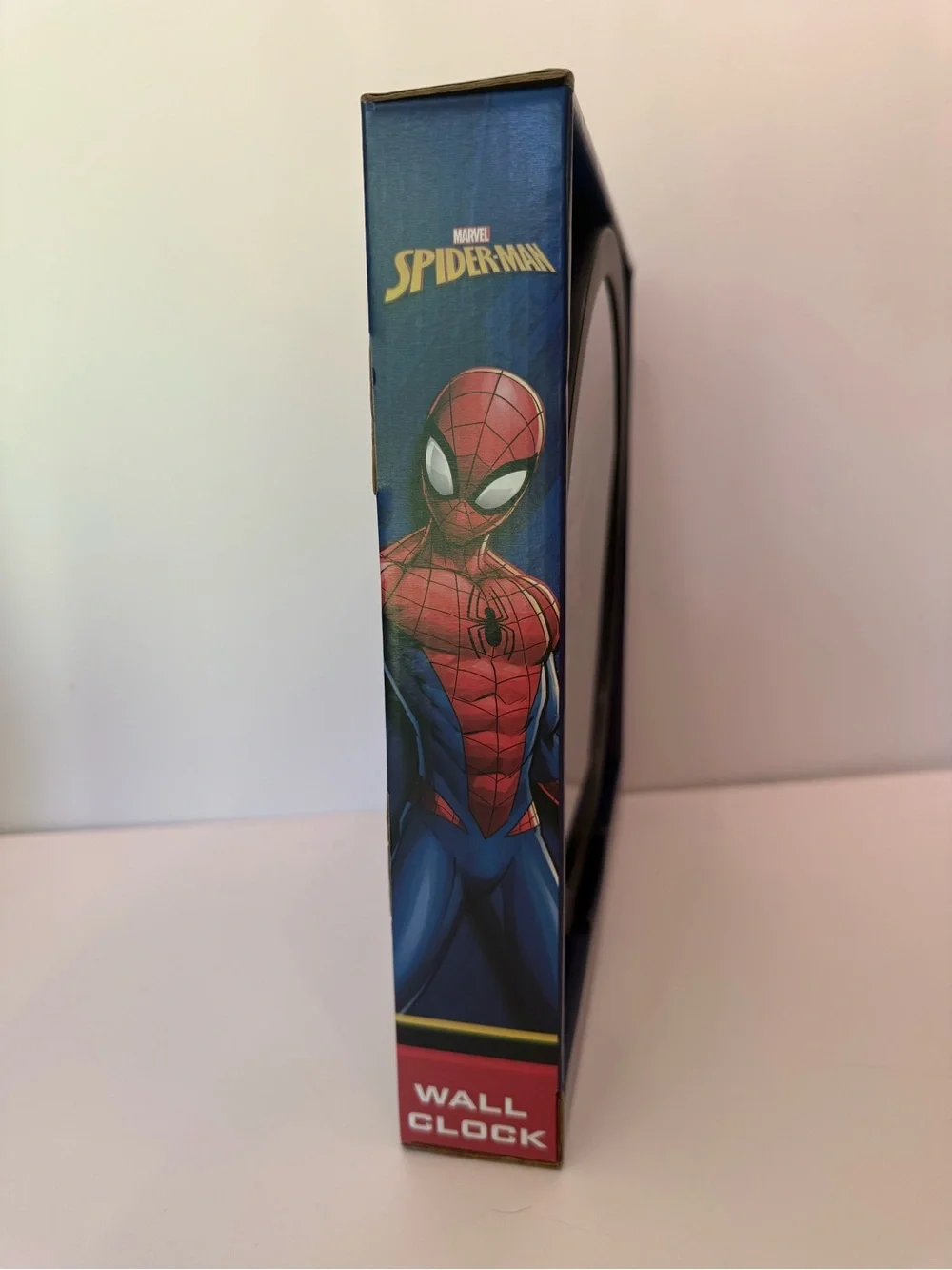 NIB Spider-Man Red & Blue Wall Clock Battery Operated